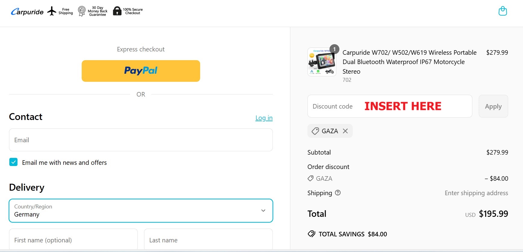 Carpuride discount code Carpuride discount code